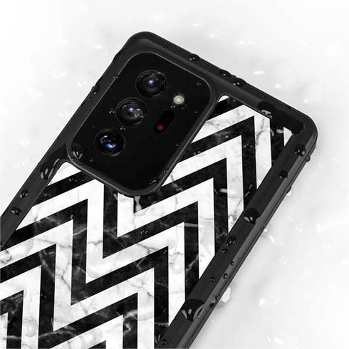 Chevron Marble Galaxy Note20 Ultra 5G Waterproof Case