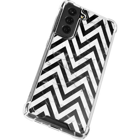 Chevron Marble Galaxy S21 Plus 5G Clear Case