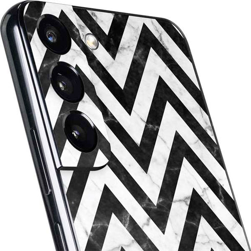Chevron Marble Galaxy S22 Skin