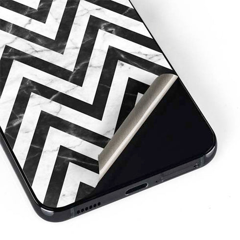 Chevron Marble Galaxy S22 Skin