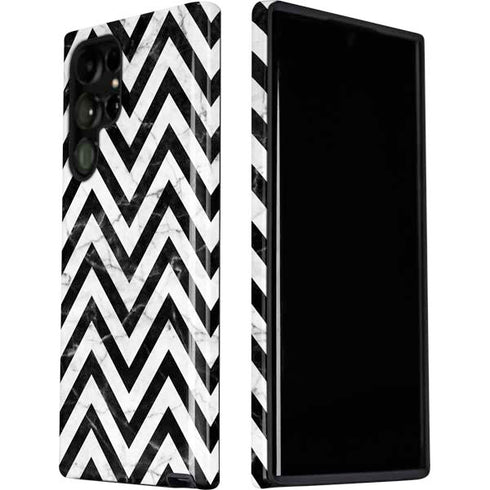 Chevron Marble Galaxy S22 Ultra Pro Case