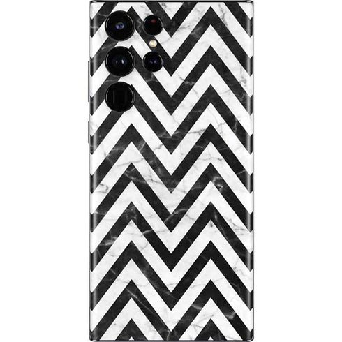 Chevron Marble Galaxy S22 Ultra Skin