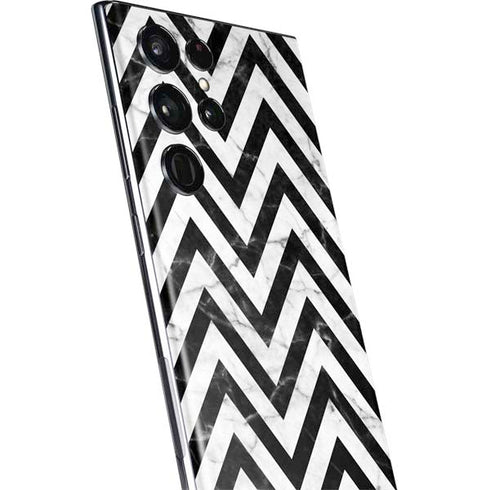 Chevron Marble Galaxy S22 Ultra Skin