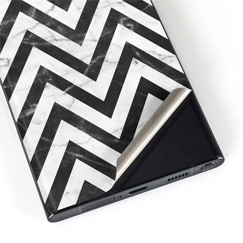 Chevron Marble Galaxy S22 Ultra Skin