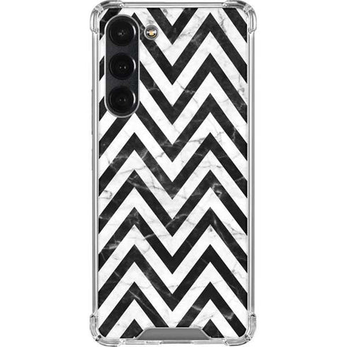 Chevron Marble Galaxy S23 Plus Clear Case