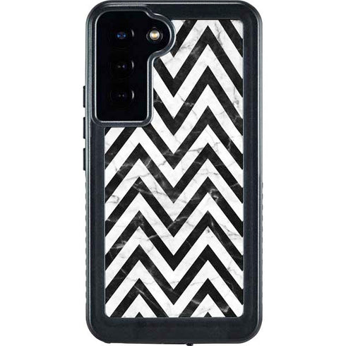 Chevron Marble Galaxy S23 Plus Waterproof Case