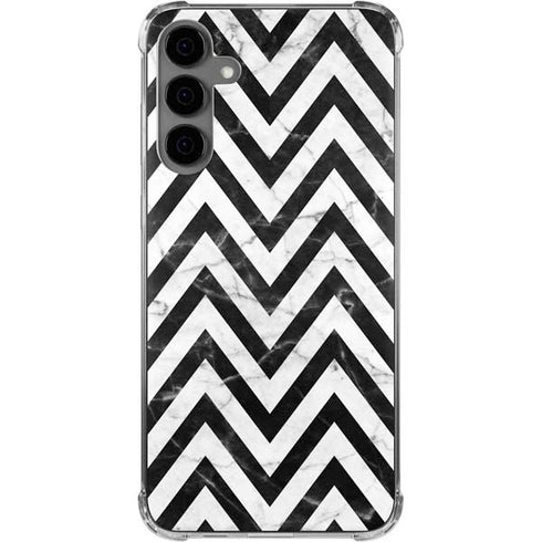Chevron Marble Galaxy S24 Plus Clear Case