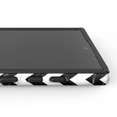 Chevron Marble Galaxy S24 Ultra Impact Case