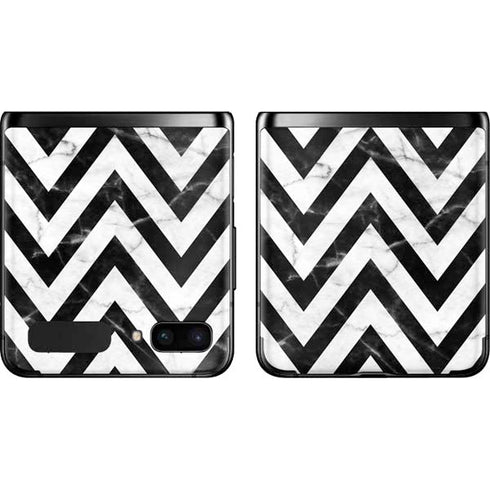 Chevron Marble Galaxy Z Flip Skin
