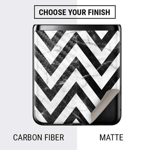 Chevron Marble Galaxy Z Flip Skin