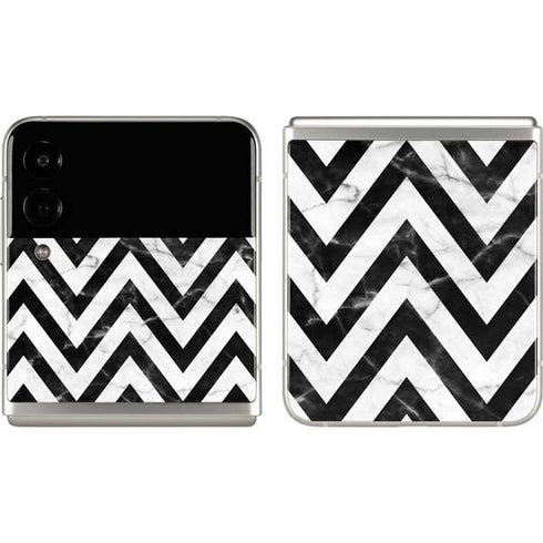 Chevron Marble Galaxy Z Flip3 5G Skin