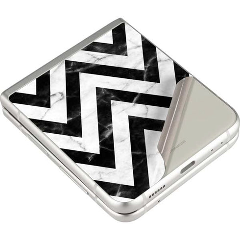 Chevron Marble Galaxy Z Flip3 5G Skin