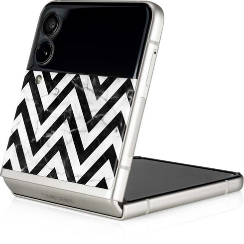 Chevron Marble Galaxy Z Flip3 5G Skin