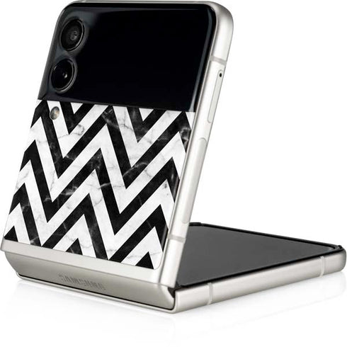 Chevron Marble Galaxy Z Flip4 5G Skin