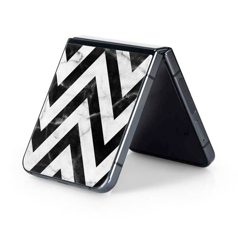 Chevron Marble Galaxy Z Flip5 5G Skin