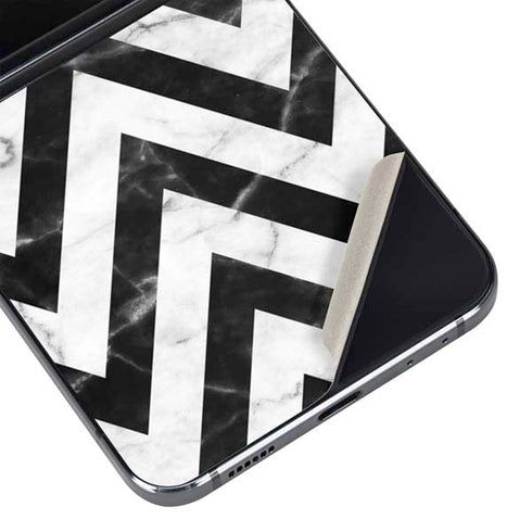 Chevron Marble Galaxy Z Flip5 5G Skin