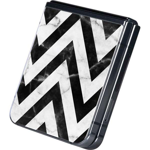 Chevron Marble Galaxy Z Flip5 5G Skin