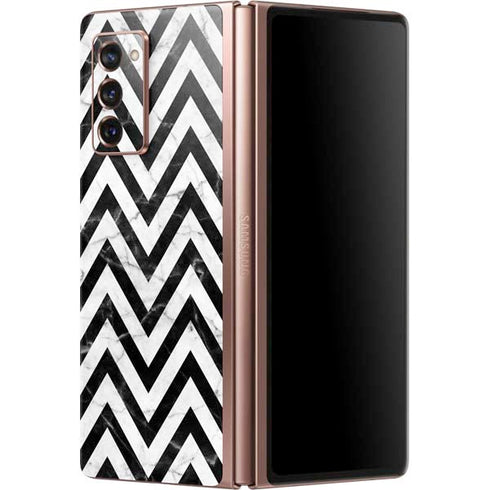 Chevron Marble Galaxy Z Fold2 5G Skin