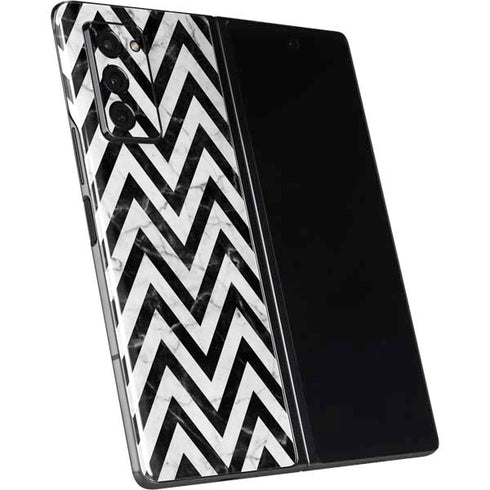 Chevron Marble Galaxy Z Fold2 5G Skin