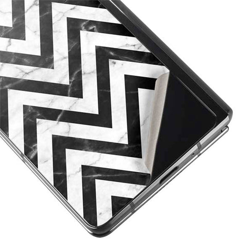 Chevron Marble Galaxy Z Fold2 5G Skin
