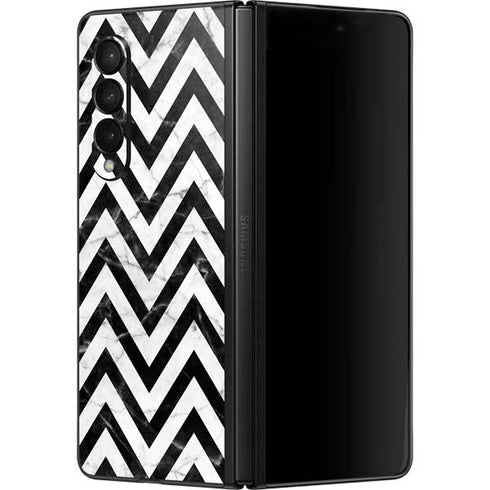 Chevron Marble Galaxy Z Fold3 5G Skin
