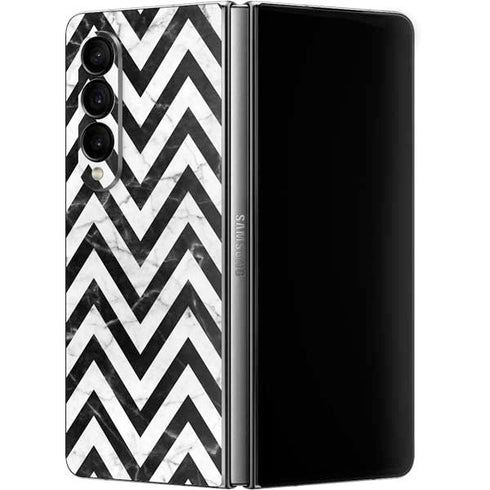 Chevron Marble Galaxy Z Fold4 5G Skin