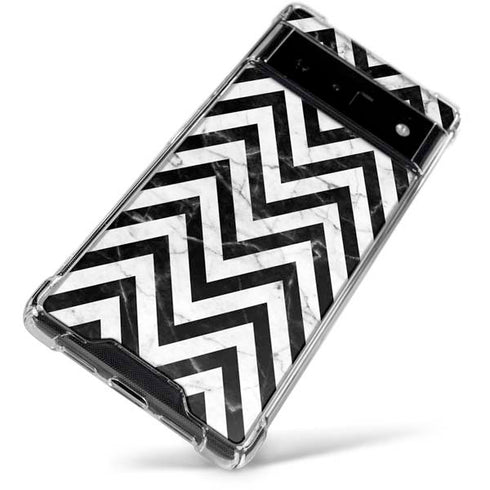 Chevron Marble Google Pixel 6 Clear Case