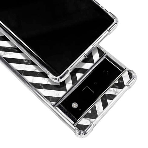 Chevron Marble Google Pixel 6 Clear Case