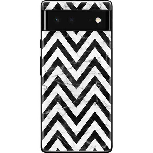 Chevron Marble Google Pixel 6 Skin