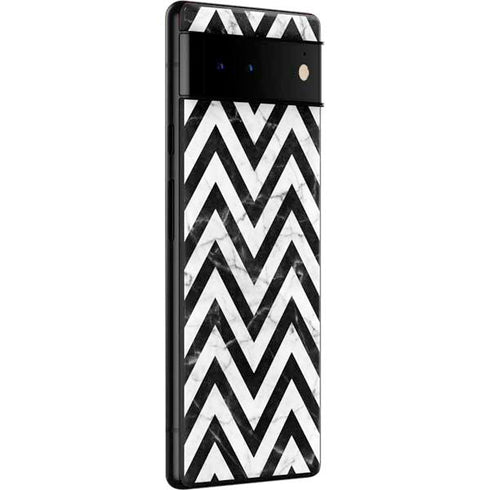 Chevron Marble Google Pixel 6 Skin