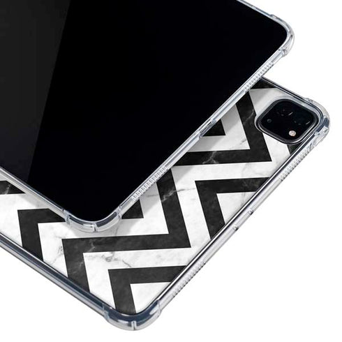 Chevron Marble iPad Pro 12.9in (2020) Clear Case