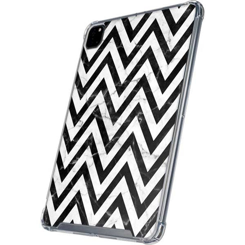 Chevron Marble iPad Pro 12.9in (2020) Clear Case