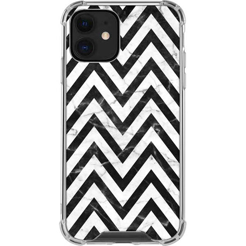 Chevron Marble iPhone 12 Mini Clear Case