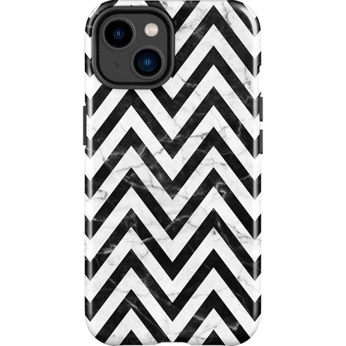 Chevron Marble iPhone 14 Plus Impact Case