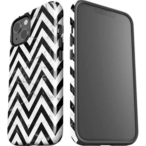 Chevron Marble iPhone 14 Plus Impact Case