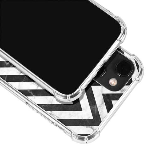 Chevron Marble iPhone 14 Plus Clear Case
