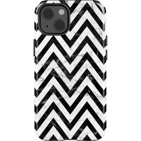 Chevron Marble iPhone 15 Impact Case