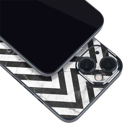 Chevron Marble iPhone 15 Plus Skin