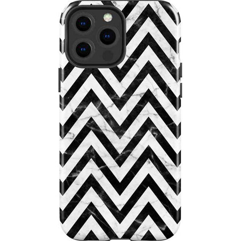 Chevron Marble iPhone 15 Pro Max Impact Case