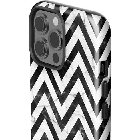Chevron Marble iPhone 15 Pro Max Impact Case