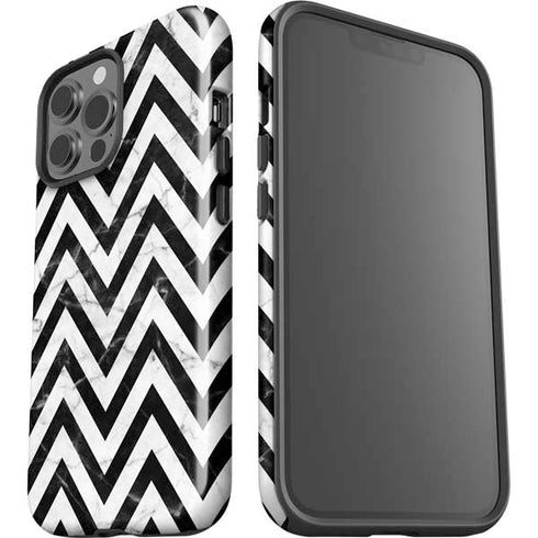 Chevron Marble iPhone 15 Pro Max Impact Case