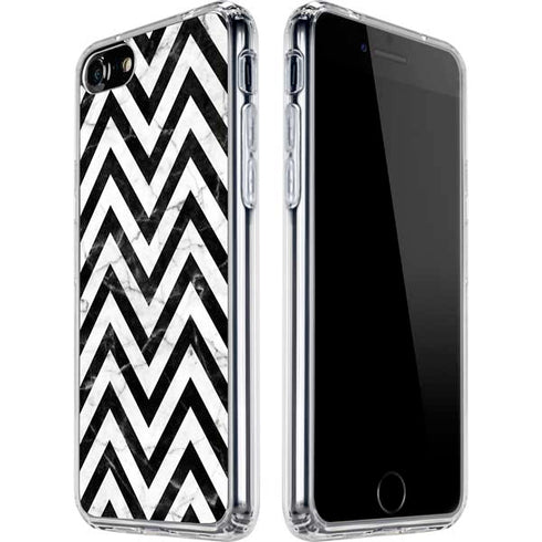Chevron Marble iPhone SE (2nd & 3rd Gen) Clear Case