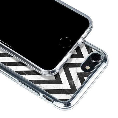 Chevron Marble iPhone SE (2nd & 3rd Gen) Clear Case