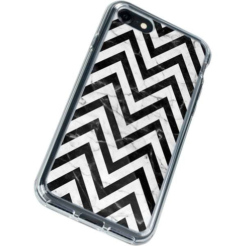 Chevron Marble iPhone SE (2nd & 3rd Gen) Clear Case