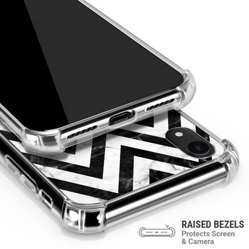 Chevron Marble iPhone XR Clear Case