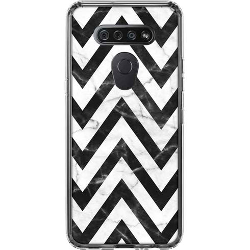 Chevron Marble LG K51/Q51 Clear Case