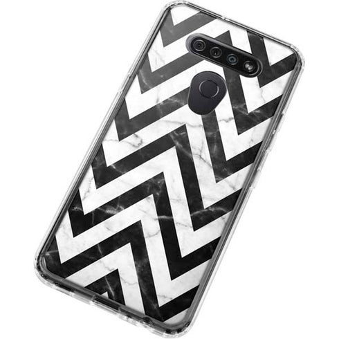 Chevron Marble LG K51/Q51 Clear Case