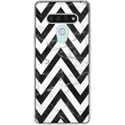 Chevron Marble LG Stylo 6 Clear Case