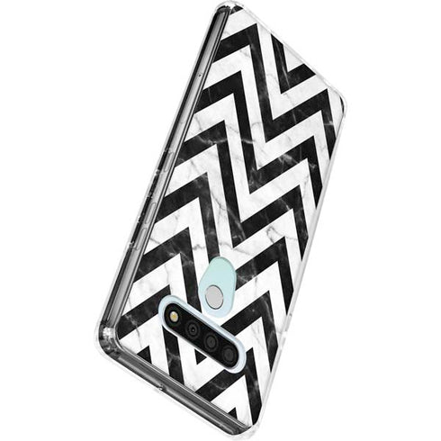 Chevron Marble LG Stylo 6 Clear Case