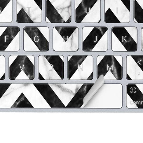 Chevron Marble Magic Keyboard Skin